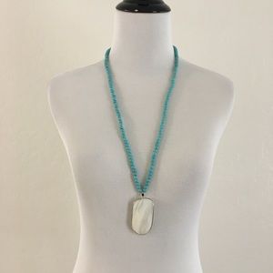 Handmade natural Stone Boho Necklace